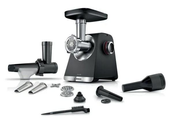 Bosch Serie 6 MFWS650B, 500 W, Svart, Silver, 3,5 kg/min, 1 m, Metall, Plast, 2100 W | Köksapparater - Köksmaskiner - Kötthackare | GameStuff