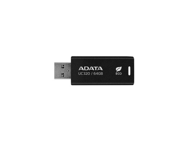Adata Uc320, 64 Gb, Usb Type-A, 3.2 Gen 1 (3.1 Gen 1), Uden Hætte, 6,5 G, Sort