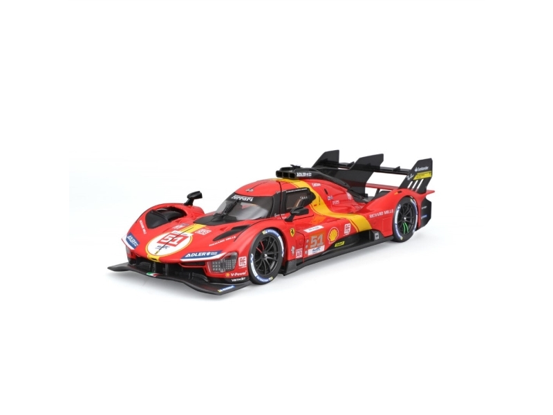 BBURAGO Ferrari 499P LMH (2023), Sportsbil model, Formonterede, 1:24, Ferrari 499P LMH, Ethvert køn, Metal, Plast