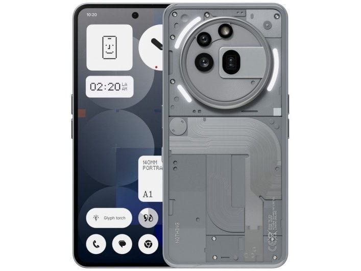 Movil Smartphone Nothing Phone (3A) Pro 12/256Gb Grey