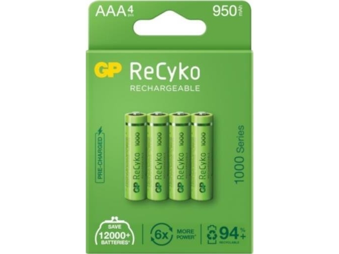 Gp Batteries 201242 Husholdningsbatteri Genopladeligt Batteri Aaa Nikkel-metalhydrid (nimh)