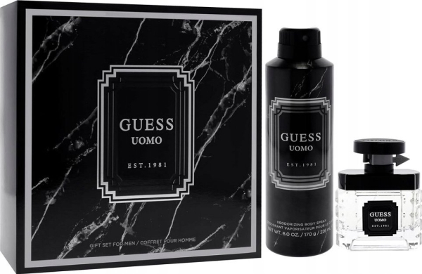 Guess Uomo Eau De Toilette 50 Ml And Deodorant Spray 226 Ml