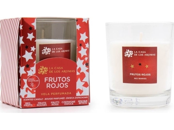 LA CASA DE LOS AROMAS_Rød frugt duftlys 120g