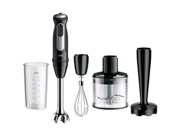 Braun MultiQuick 5 Pro, Immersionsmixer, 0,6 L, 1,2 m, 1000 W, Svart, Silver | Köksapparater - Köksmaskiner - Blender | GameStuff