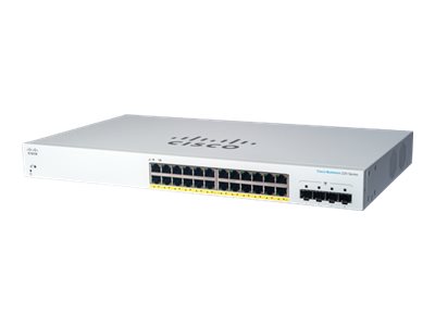 Cisco Cbs220-24P-4G, Managed, L2, Gigabit Ethernet (10/100/1000), Power Over Ethernet (Poe), Rack-Einbau, 1U