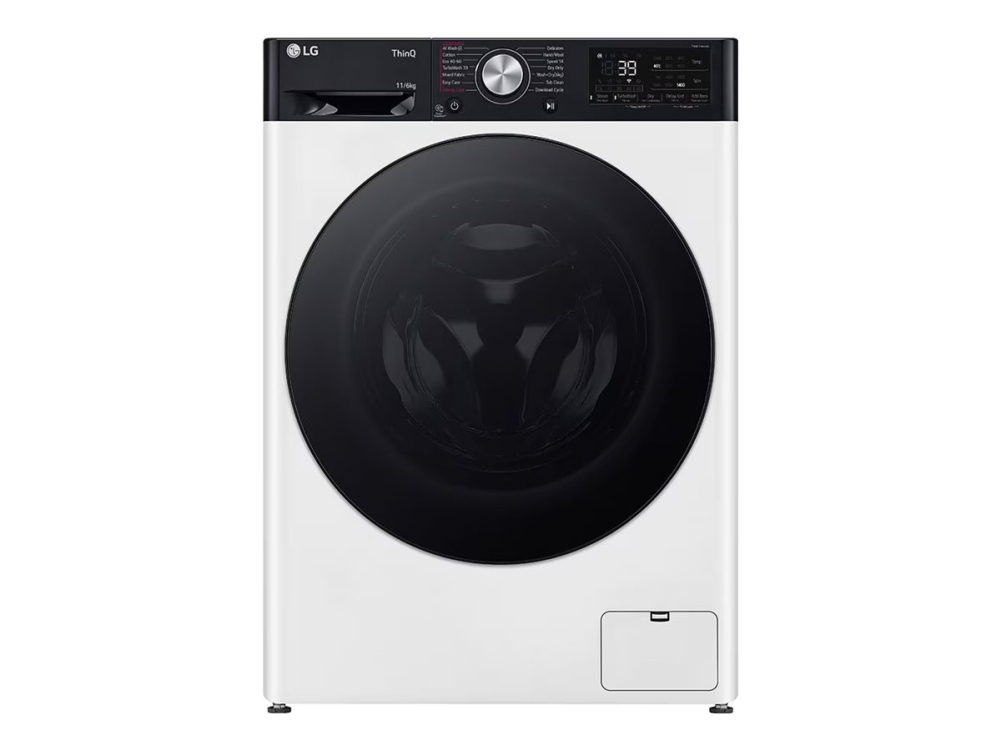 LG Serie R7 F4DR711S2H - Tvättmaskin/torktumlare - Wi-Fi - bredd: 60 cm - djup: 62 cm - höjd: 85 cm - frontmatad - 11 kg - 1400 rpm - vit | Vitvaror - Tvätt & torkning - Tvätt-/torkningsmaskiner | GameStuff