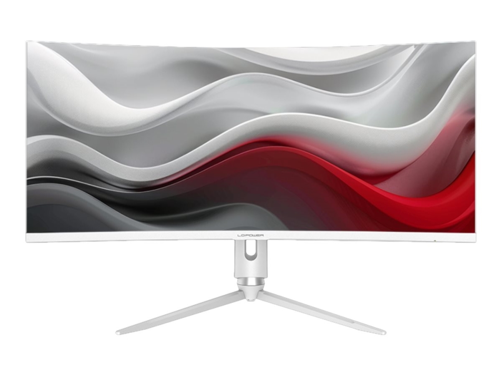 LC Power LC-M34-Q-C-PRO - LED-skärm - böjd - 34 - 3440 x 1440 UWQHD @ 165 Hz - VA - 350 cd/m² - 3000:1 - HDR10 - 1 ms - HDMI, DisplayPort, USB-C - vit | Spel - Bildskärmar & tillbehör - Bildskärmar | GameStuff
