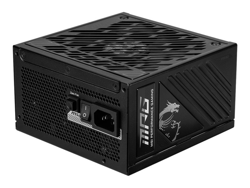 Msi Mpg A850gs Pcie5, 850 W, 100 - 240 V, 50/60 Hz, Aktiv, 120 W, 850 W