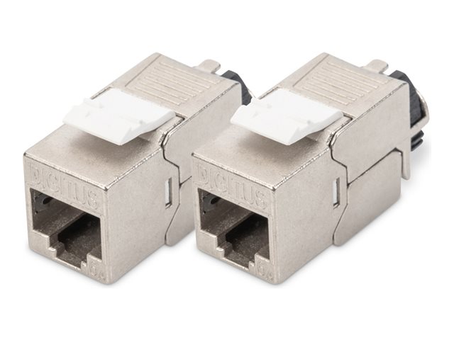 Digitus - Modular Indlæg - Keystone Med Kabelstyring - Cat 6A - Skærmet - Rj-45 (Pakke Med 2)