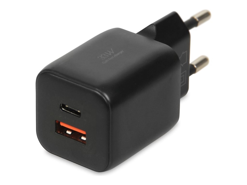 Ibox C-42 - Strømforsyningsadapter - 33 Watt - 3 A - Huawei Fast Charge, Qc 3.0, Afc, Scp, Apple 2.4A, Usb Bc 1.2, Power Delivery 3.0 + Pps - 2 Outpu