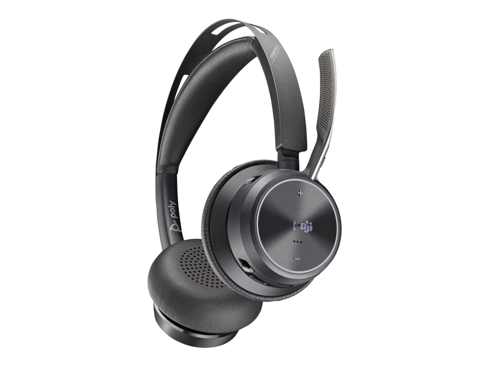 Hp Poly Voyager Focus 2-M - Headset - På Øret - Bluetooth - Trådløs - Aktiv Støjfjerning - Usb-C Via Bluetooth Adapter - Sort - Certified For Microso