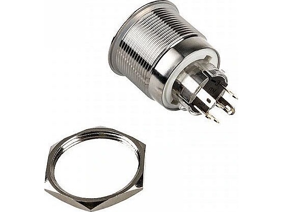 Dimastech Vandalism Button 25Mm, Silverline Dot - Rgb