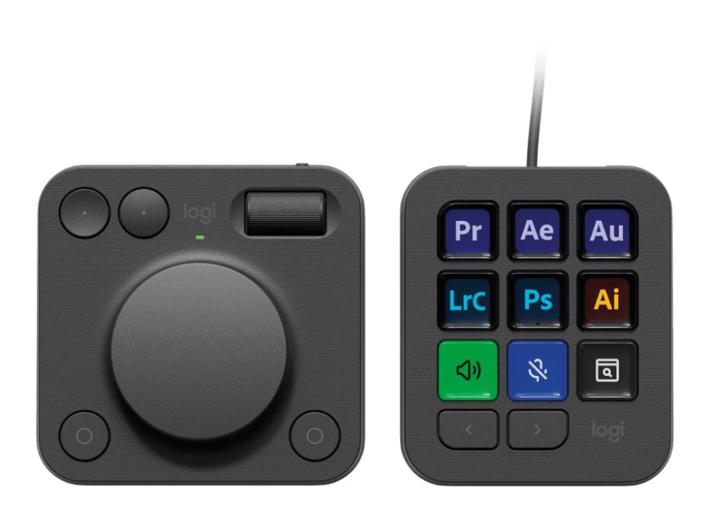 Logitech Master Series MX Creative Console - Tangentbord och nummersatsset - bakgrundsbelyst - USB-C - grafit | TV, Ljud & Bild - Övriga tillbehör - Fjärrkontroller | GameStuff