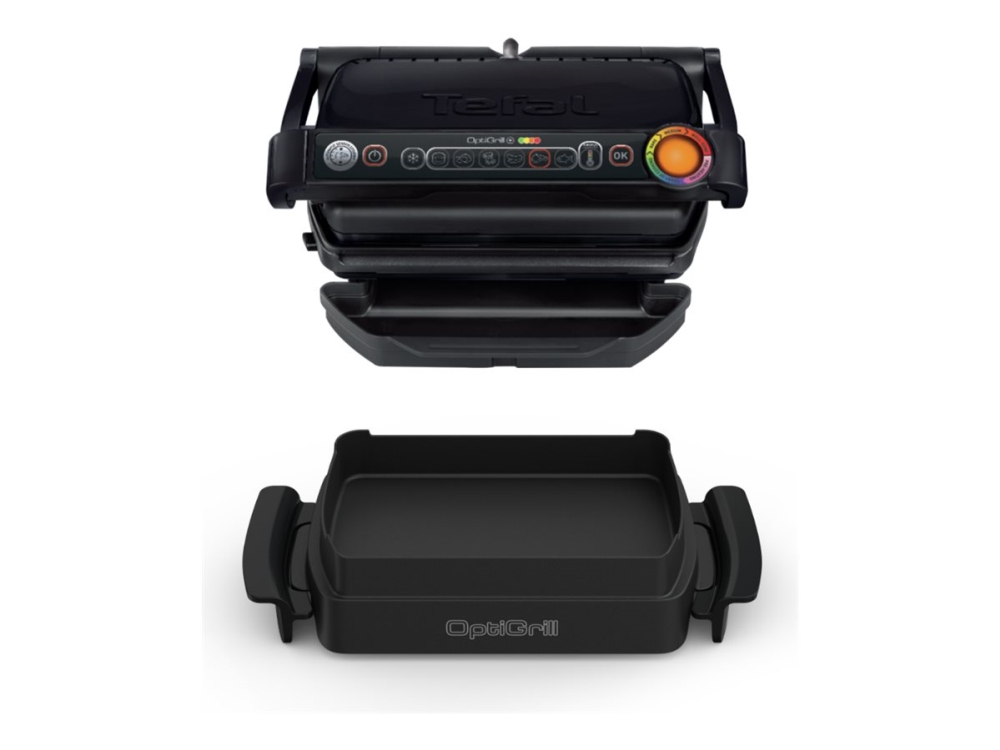 Tefal Optigrill+ Snacking&Baking Gc714834 - Grill - Elektrisk - 600 Cm2 - Sort