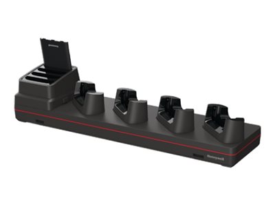 Honeywell 5-dobbelt ladestation 4-dobbelt ladestation, oplader op til 4 enheder og 4 batterier, bestilles separat: netkabel, passer til: CT37 (uden beskyttelsesdæksel) (CT37-5CB-UVN-BAT-0)