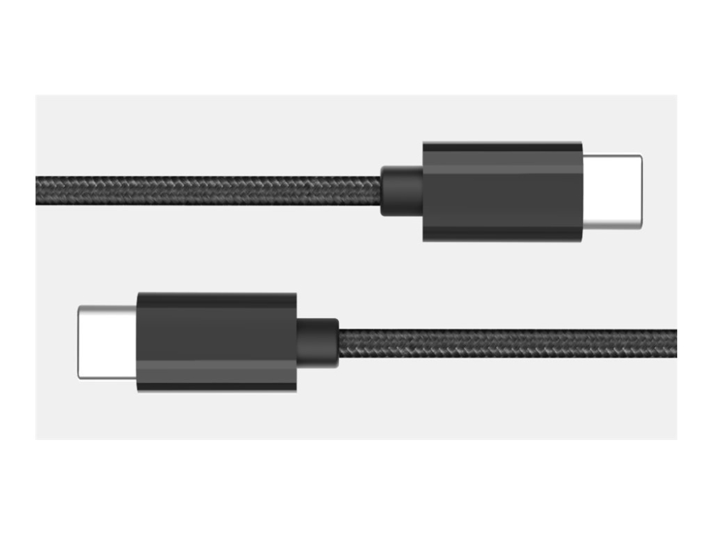 GRATEQ USB-C - USB-C KAAPELI 5A QUICK 0.5M MUSTA
