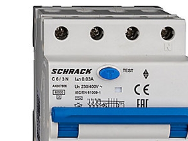Schrack Kombinationsrelä MCB/RCD 3P+N - C 20A 30mA 6kA Typ A | EL Artiklar - Elcentral - Strömbrytare | GameStuff