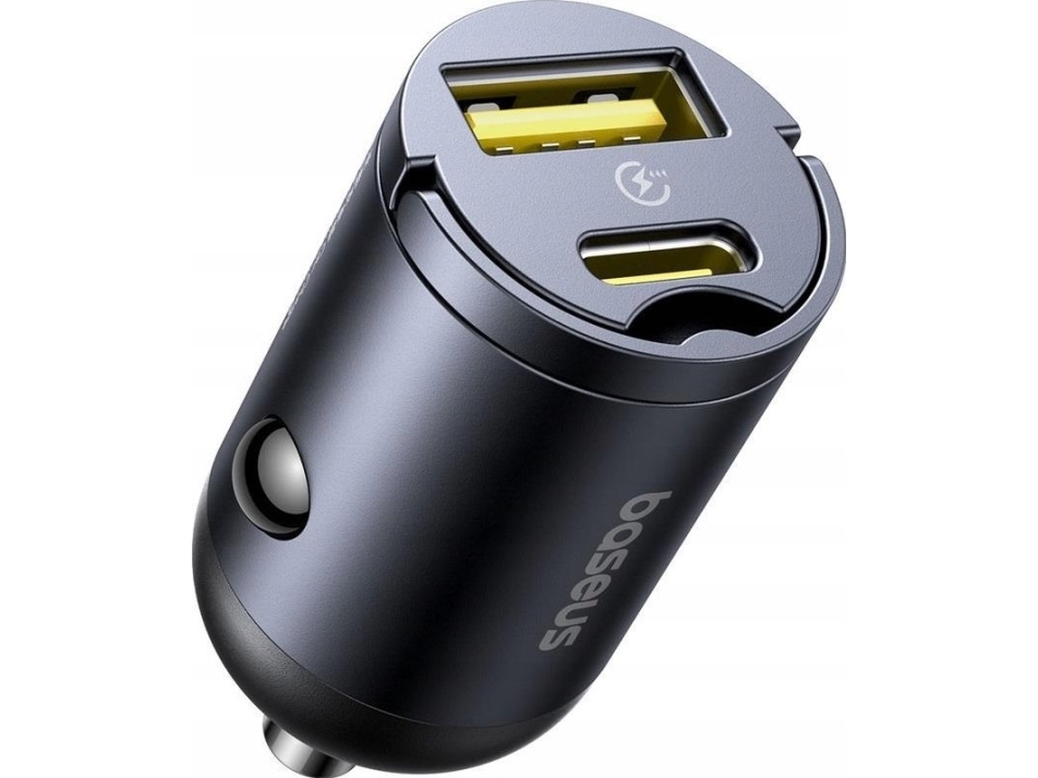 Baseus Mini Autoladegerät Tiny Star (U+C) 30W Schwarz