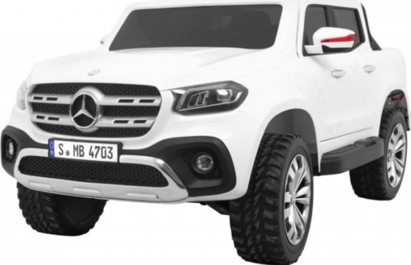 Ramiz körbar Mercedes Benz X-Class MP4 leksaksbil (vit) | Utomhusleksaker - El & Bensinfordon - Elbilar för barn 6V | GameStuff