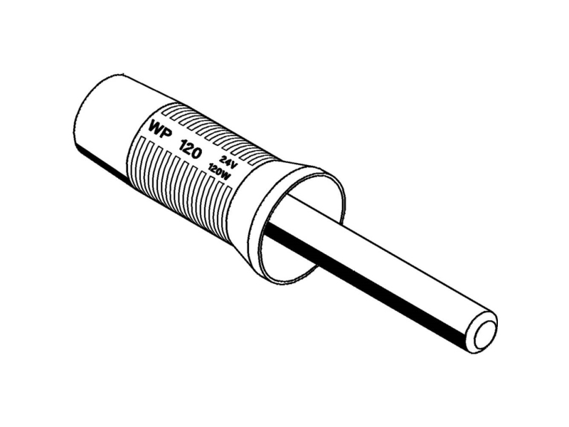 Weller T0058763709n, Weller, Wp 120, Schwarz, Edelstahl, 1 Stück(E)