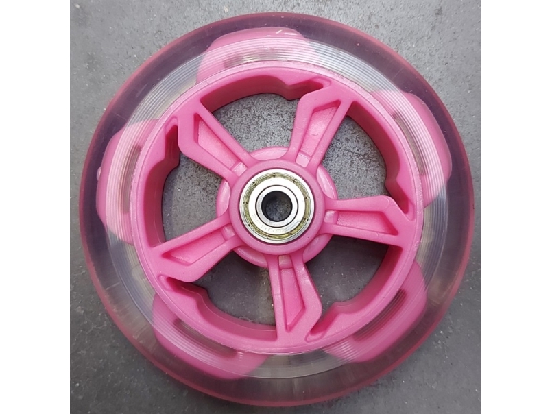 Forhjul Pink til MCU-Sport El Løbehjul LED 14.4V/21,6V