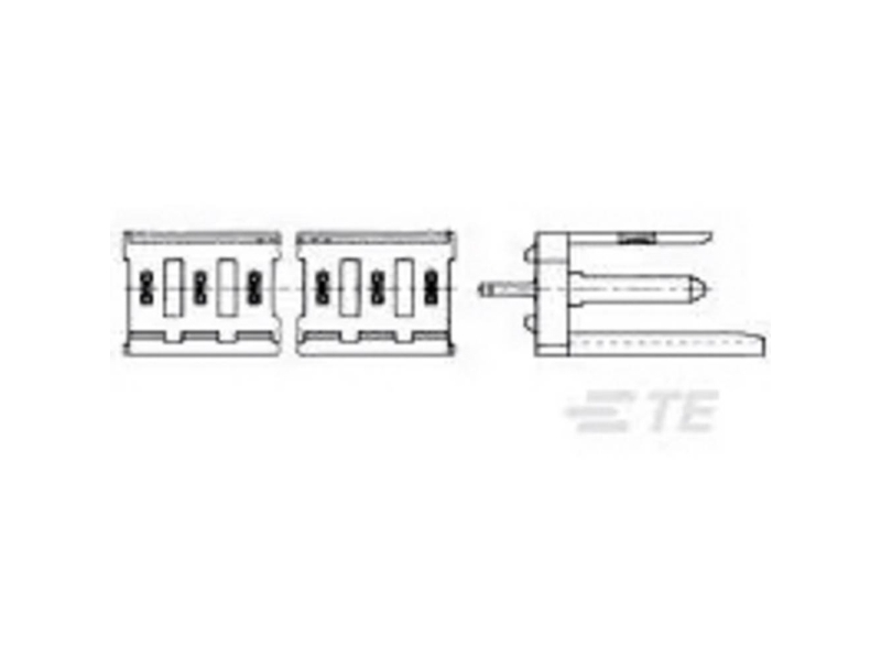 Te Connectivity Integrierte Stiftleiste (Standard) 280617-2 1 Stück Bulk
