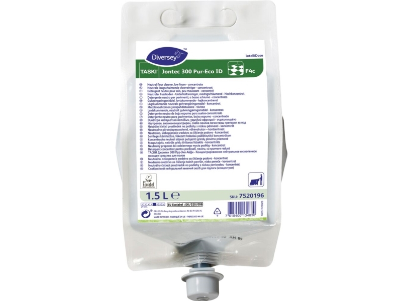 Gulvrengøring, Diversey Taski Jontec 300 Pur-Eco Id F4c, 1,5 L, Id