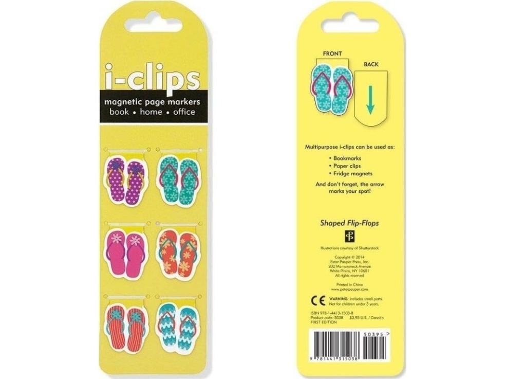 Peter Pauper Press Magnetiske I-Clips Flip Flops |