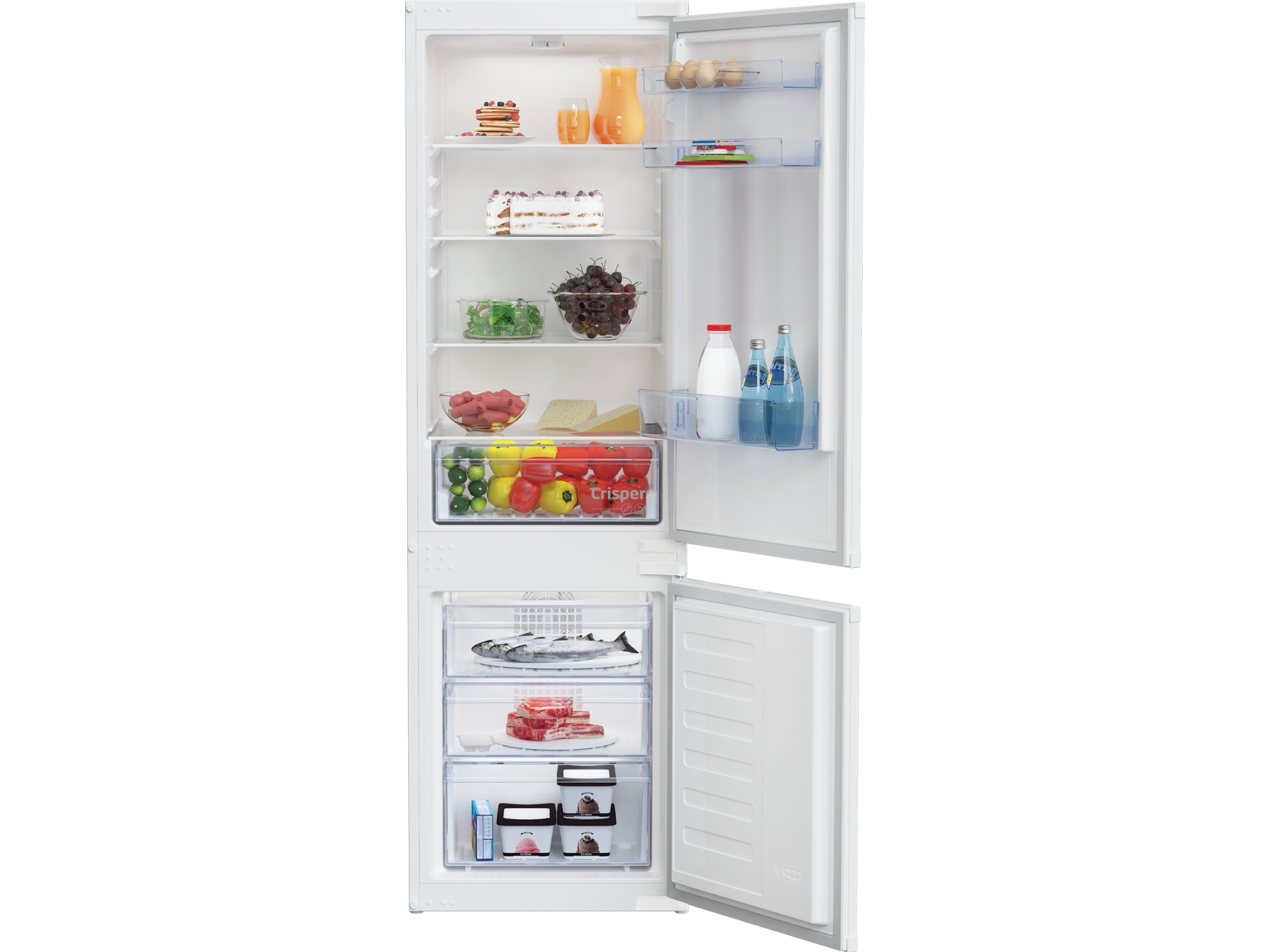 Beko Bcha275k41sn, 262 L, Nofrost-Funktion (Kühleinheit), Sn-St, 3,2 Kg/24H, E, Weiß