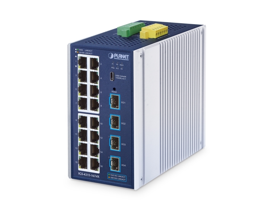 Planet Igs-4215-16T4x, Managed, L2/L4, Gigabit Ethernet (10/100/1000), Vollduplex, Wandmontage