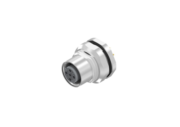 Conec 43-01027, M12x1, Nickel, Weiblich, Kupfer, Kupfer, Ip67