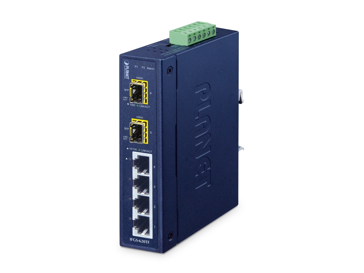 Planet Ifgs-620Tf, Unmanaged, Fast Ethernet (10/100), Vollduplex, Wandmontage