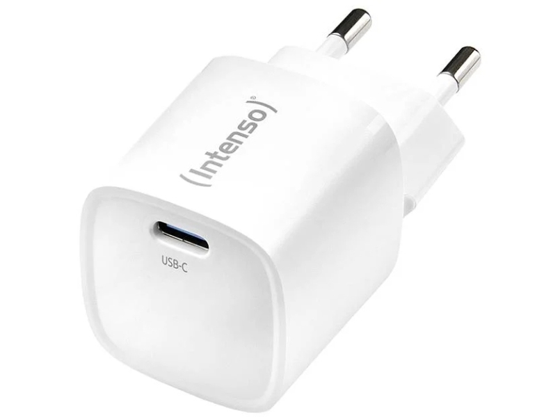 Intenso Strømadapter W30c² Gan Hvid 1X Usb-C 30W