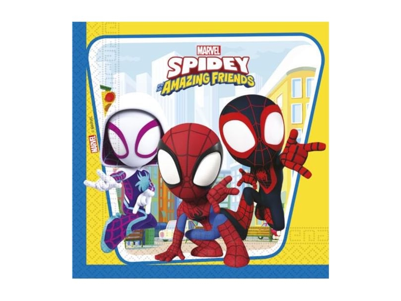 Decorata Party Servietter - 20-pak - 33x33 cm - Spidey & His Ama