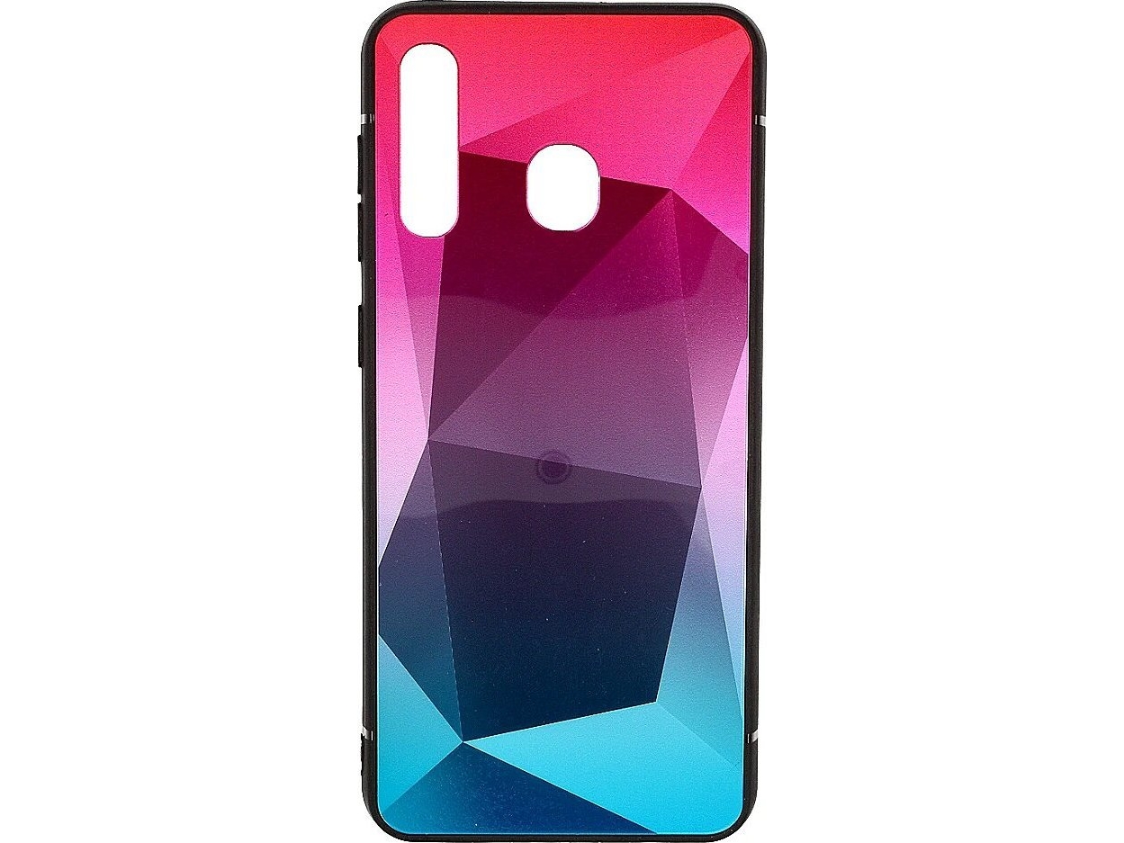 Mocco Stone Ombre Back Case Silicone Case With Gradient Color For Apple Iphone 11 Pro Max Pink - Blue