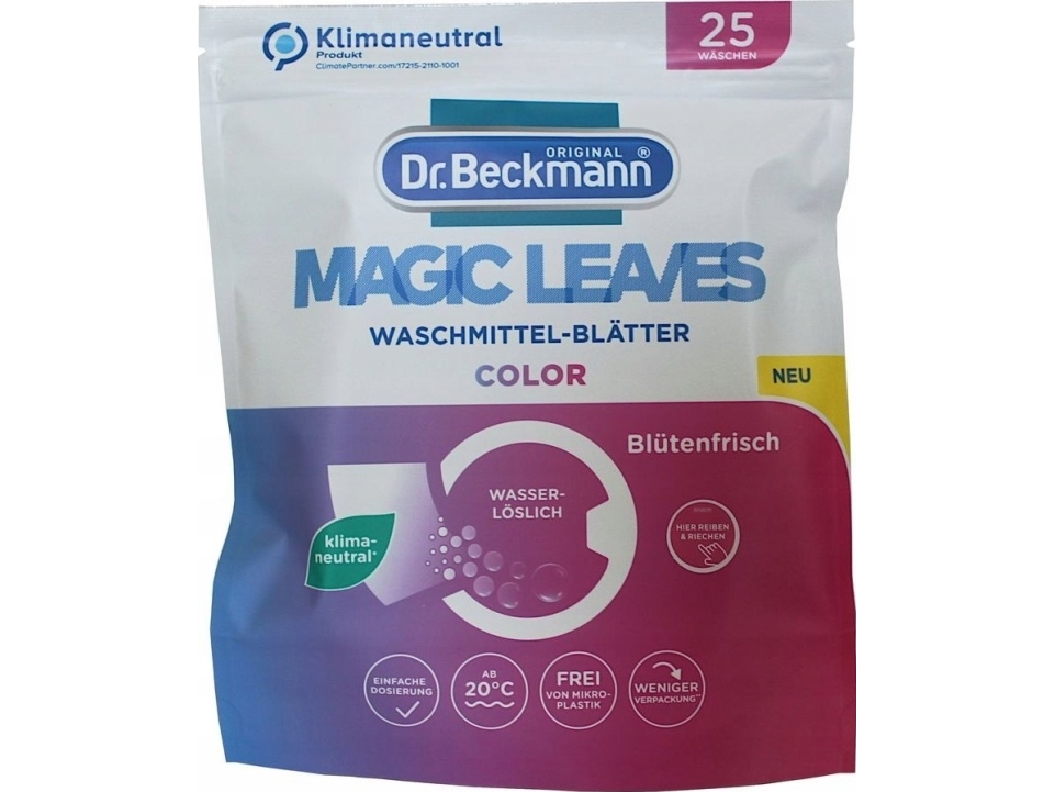 Dr. Beckmann Magic Leavers tøjvask-ark – 25 stk.