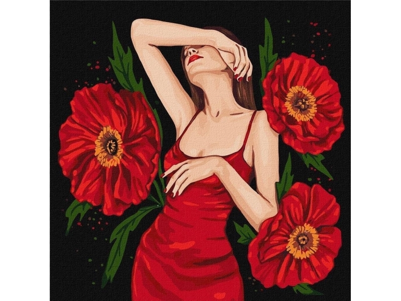 Malen Nach Zahlen - Mysteriöse Schönheit 40X40cm