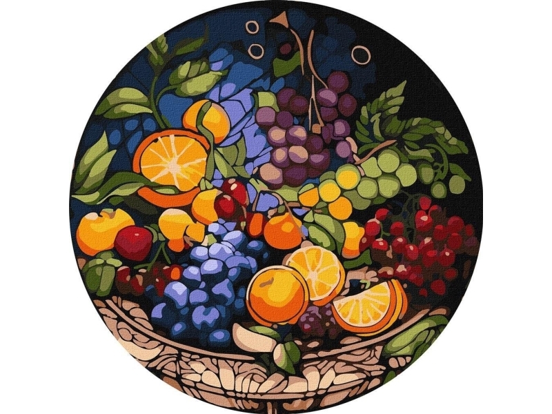 Painting By Numbers Round Frame - Appetizing...