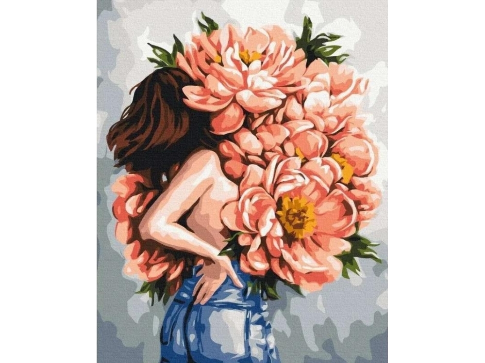 Painting By Numbers - Riddle Of The Peony 40X50cm |