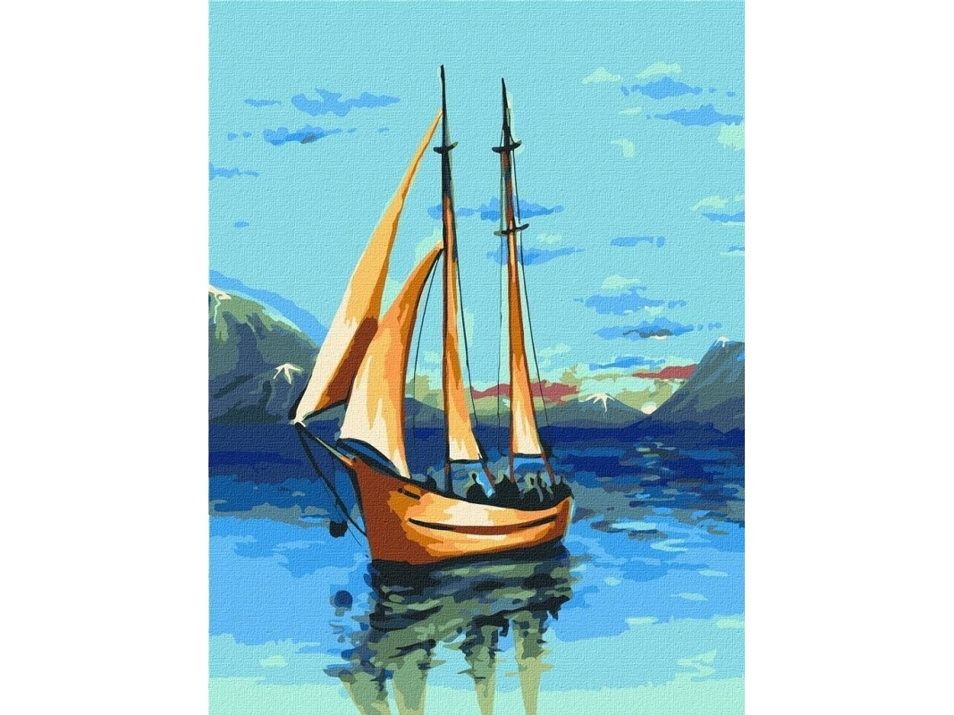 Malen Nach Zahlen - Romantik Des Meeres 30X40cm