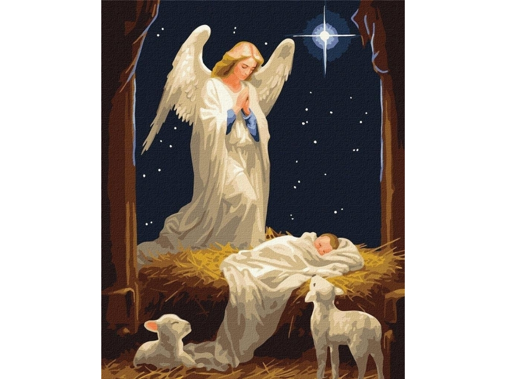 Mal efter tal - Under the care of an angel 40x50 cm