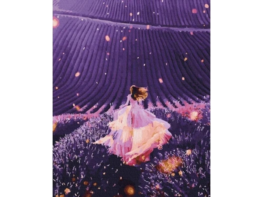 Målning med siffror - Ljus på ett fält 40x50cm | Skola & Hobby - Konstmaterial - Dukar | GameStuff