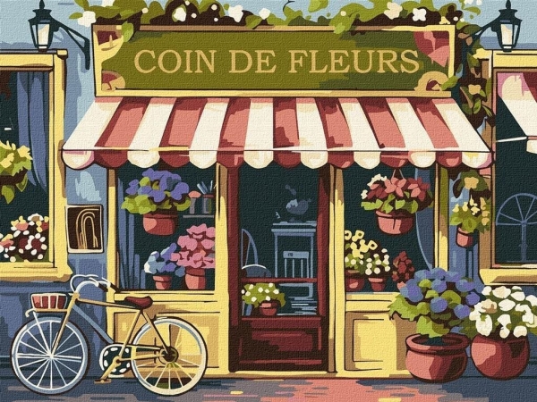 Målning med siffror - Blomsterhörna 30x40cm | Skola & Hobby - Konstmaterial - Dukar | GameStuff