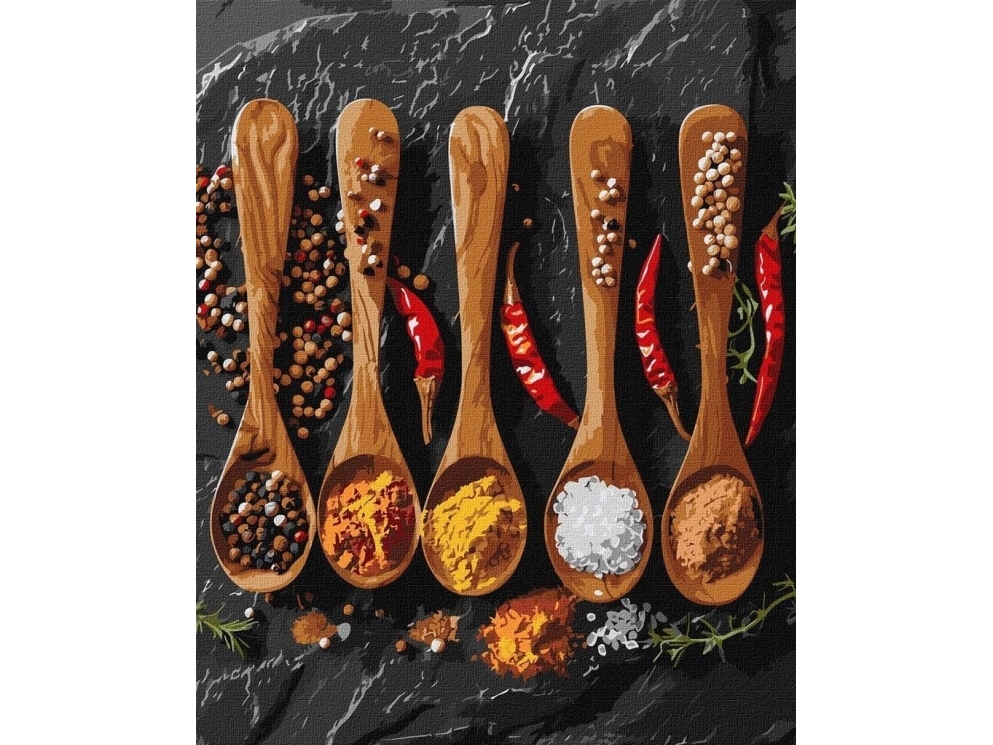 Painting By Numbers - Various Spices 40X50cm