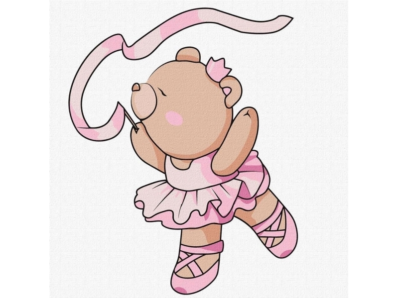 Painting by numbers - Ballerina Kids 25x25cm