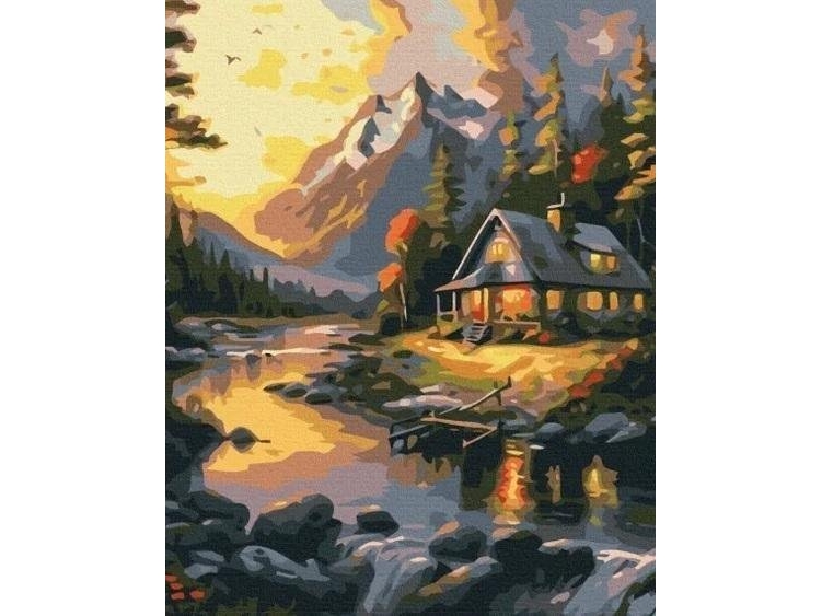 Mal efter tal - Golden West 40x50 cm