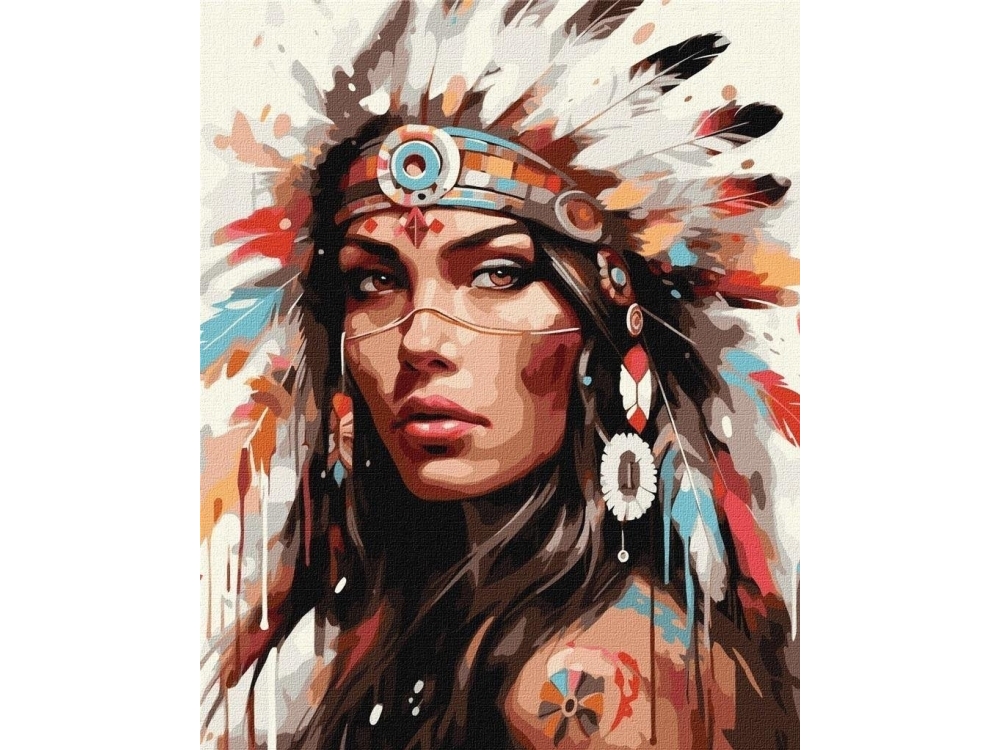 Painting by numbers - Legend of the tribe 40x50cm