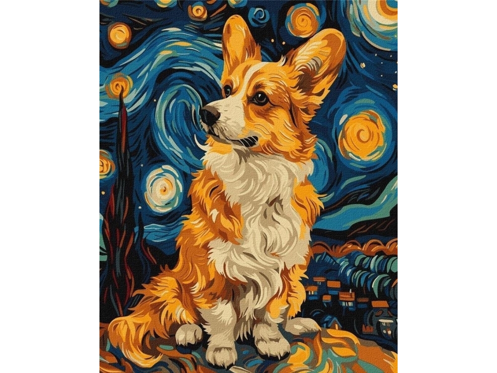 Painting By Numbers - Magic Corgi 40X50cm