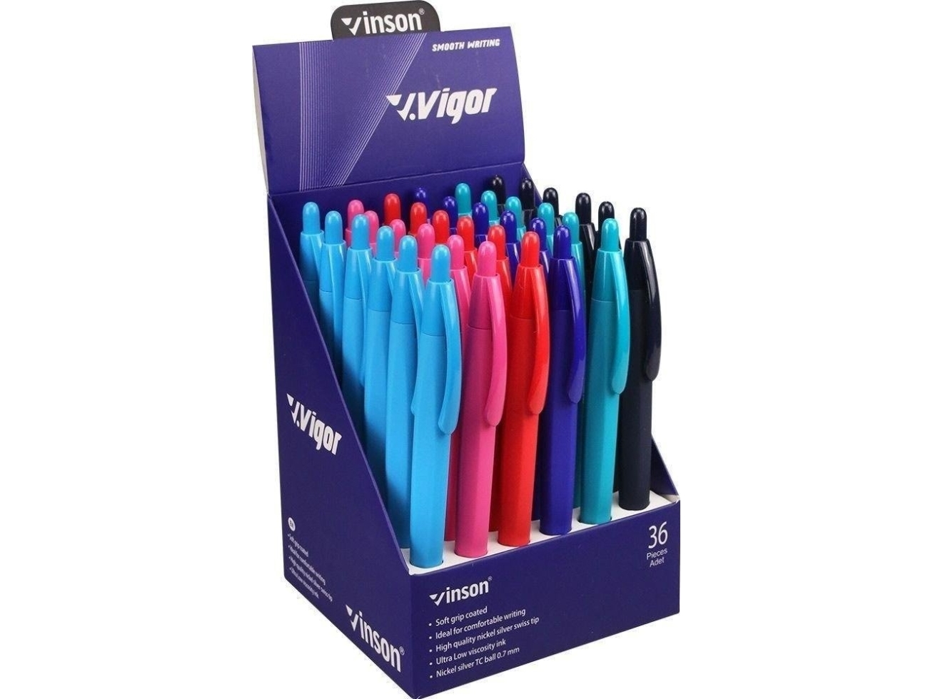 Vigor G2 Automatisk Kuglepen Blå (36 Stk)