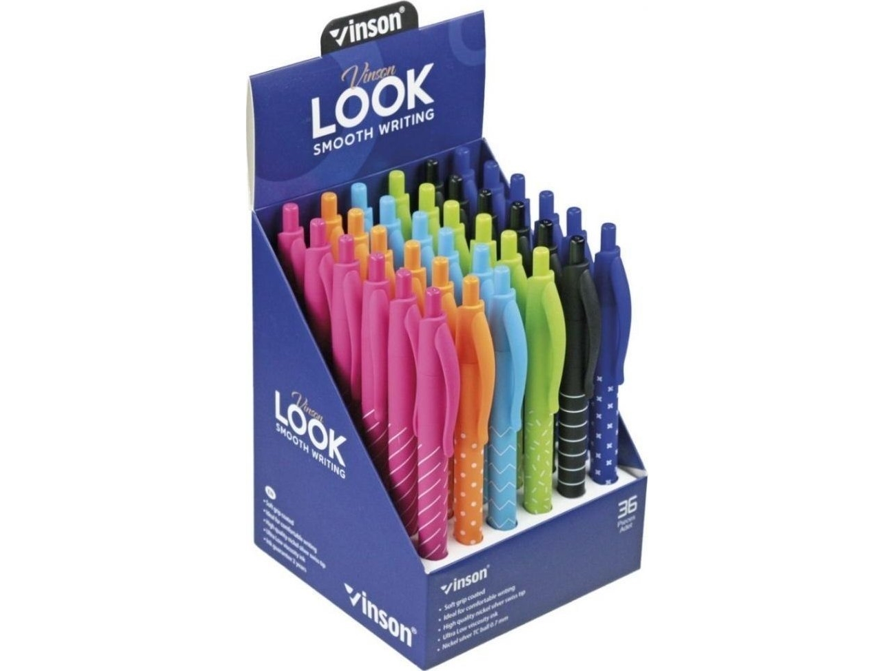 Automatisk Pen Look 3202 Blå (36 Stk.)